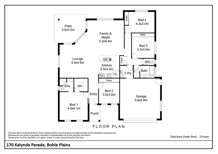 Floorplan of Homely house listing, 170 Kalynda Parade, Bohle Plains QLD 4817