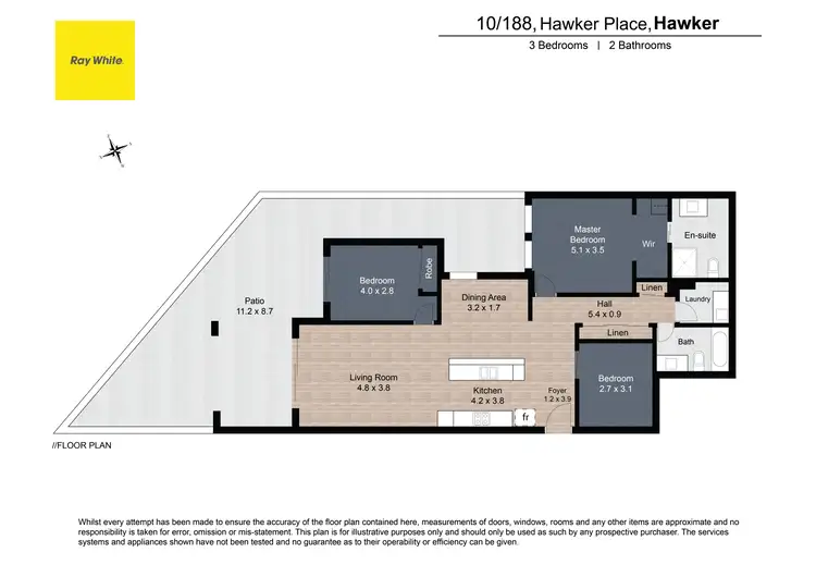 Floorplan of Homely apartment listing, 10/188 Hawker Place, Hawker ACT 2614