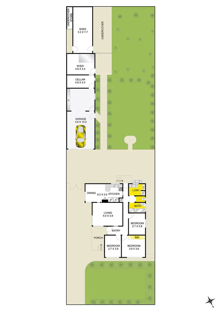 Floorplan of Homely house listing, 13 Kinnon Avenue, Belmont VIC 3216