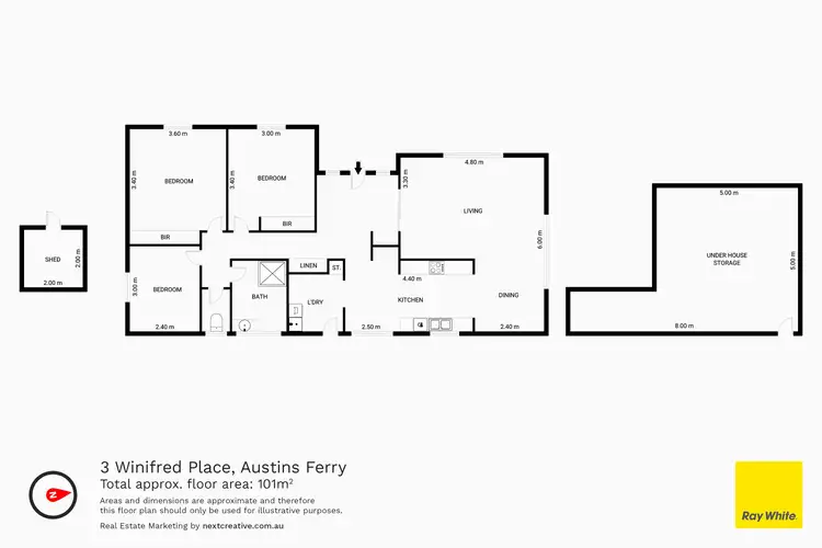 Floorplan of Homely house listing, 3 Winifred Place, Austins Ferry TAS 7011