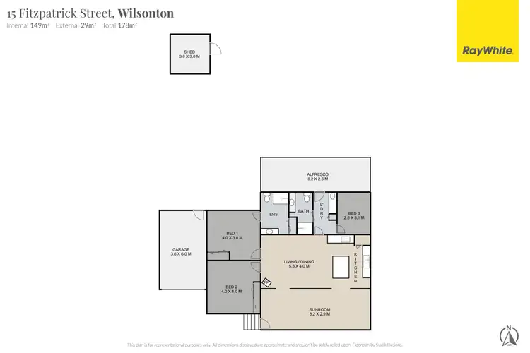 Floorplan of Homely house listing, 15 Fitzpatrick Street, Wilsonton QLD 4350