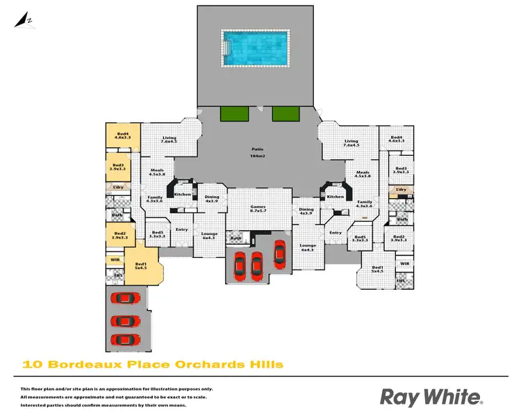 Floorplan of Homely house listing, 10 & 10a Bordeaux Place, Orchard Hills NSW 2748