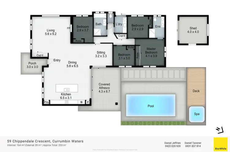 Floorplan of Homely house listing, 59 Chippendale Crescent, Currumbin Waters QLD 4223