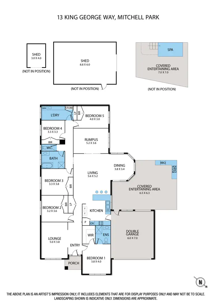 Floorplan of Homely house listing, 13 King George Way, Mitchell Park VIC 3355