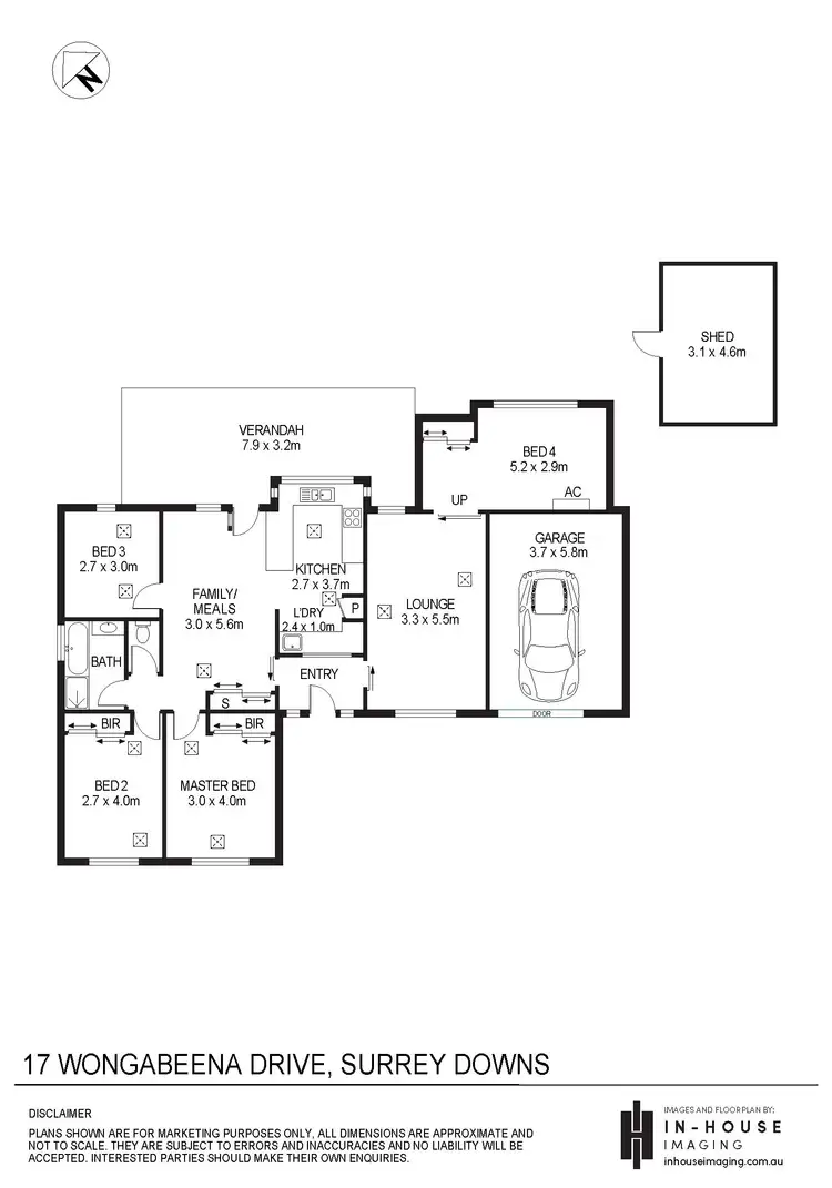 Floorplan of Homely house listing, 17 Wongabeena Drive, Surrey Downs SA 5126