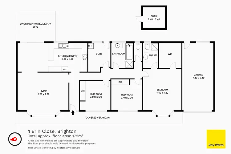 Floorplan of Homely house listing, 1 Erin Close, Brighton TAS 7030