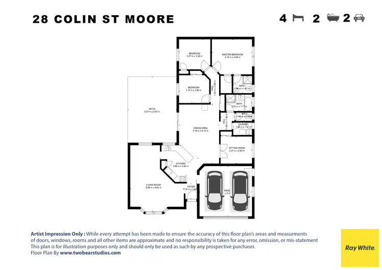Floorplan of Homely house listing, 28 Colin Street, Moore QLD 4314