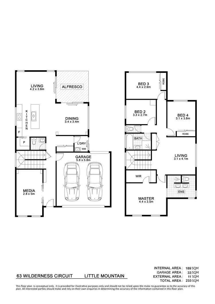 Floorplan of Homely house listing, 63 Wilderness Circuit, Little Mountain QLD 4551