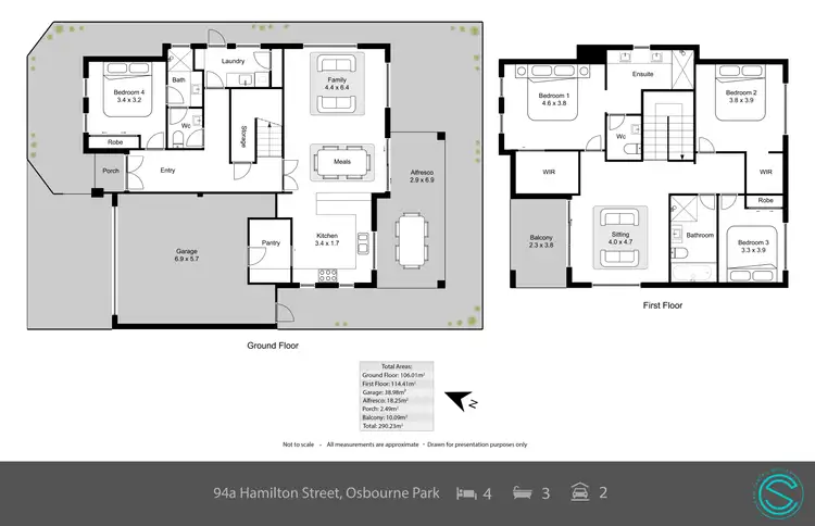 Floorplan of Homely house listing, 94A Hamilton Street, Osborne Park WA 6017