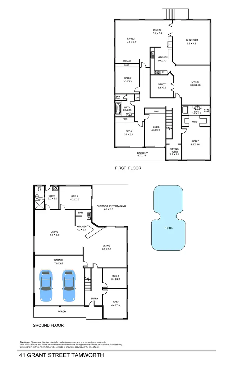 Floorplan of Homely house listing, 41 Grant Street, Tamworth NSW 2340