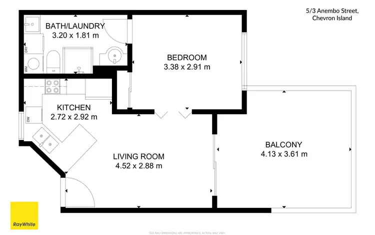 Floorplan of Homely apartment listing, 5/3 Anembo Street, Chevron Island QLD 4217