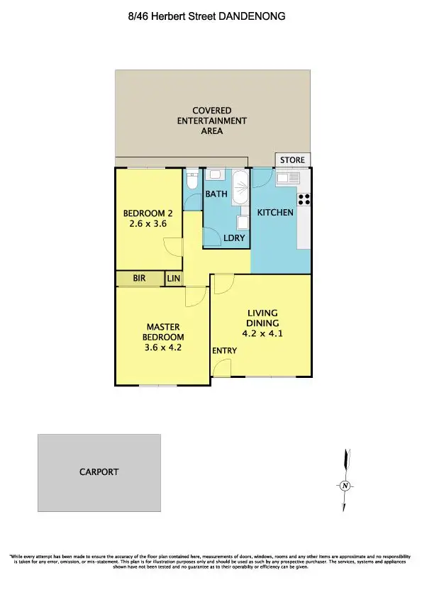 Floorplan of Homely unit listing, 8/46 Herbert Street, Dandenong VIC 3175