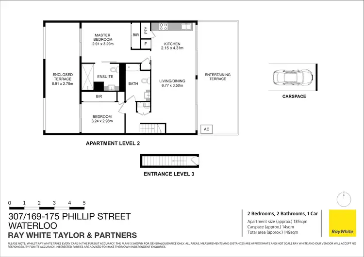 Floorplan of Homely apartment listing, 307/169-175 Phillip Street, Waterloo NSW 2017