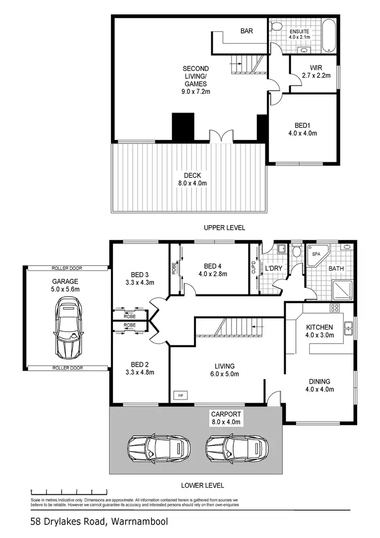 Floorplan of Homely house listing, 58 Drylakes Road, Warrnambool VIC 3280