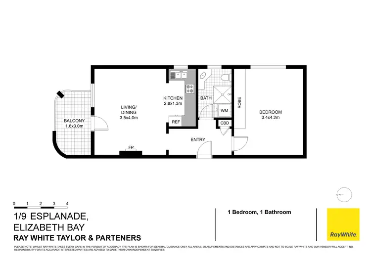 Floorplan of Homely apartment listing, 1/9 The Esplanade, Elizabeth Bay NSW 2011