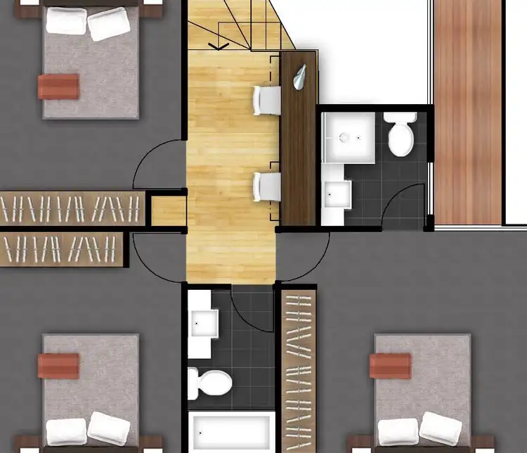 Floorplan of Homely townhouse listing, U12/97 Baringa Street, Morningside QLD 4170