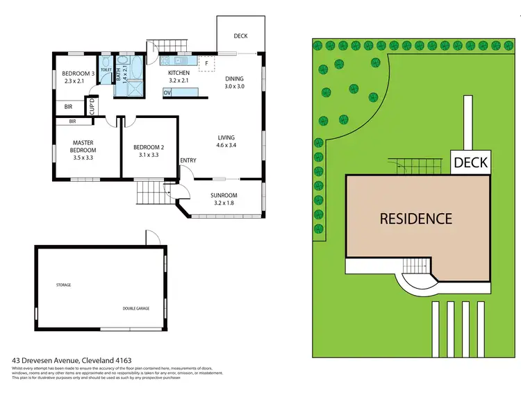 Floorplan of Homely house listing, 43 Dreveson Avenue, Cleveland QLD 4163