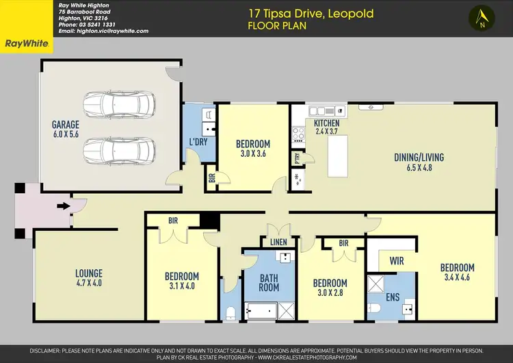 Floorplan of Homely house listing, 17 Tispa Drive, Leopold VIC 3224