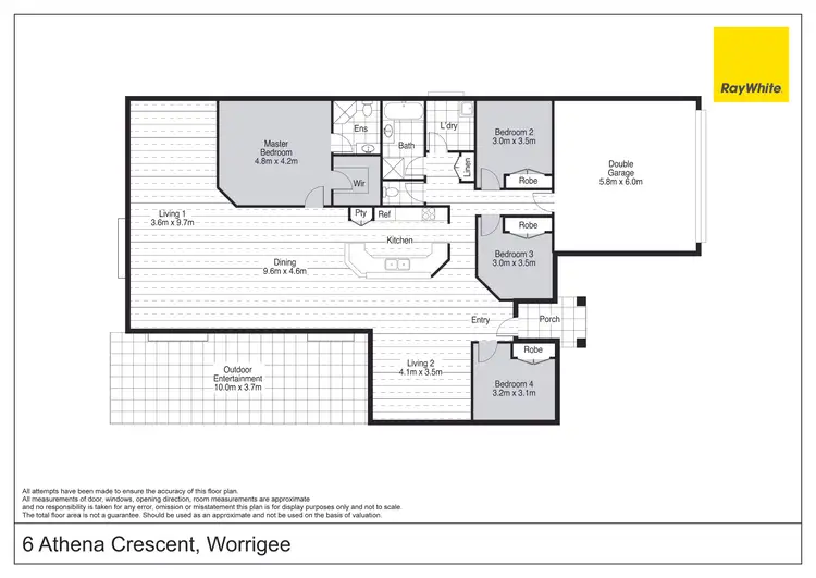 Floorplan of Homely house listing, 6 Athena Crescent, Worrigee NSW 2540