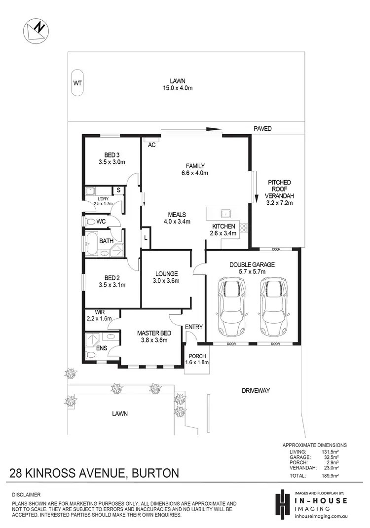 Floorplan of Homely house listing, 28 Kinross Avenue, Burton SA 5110