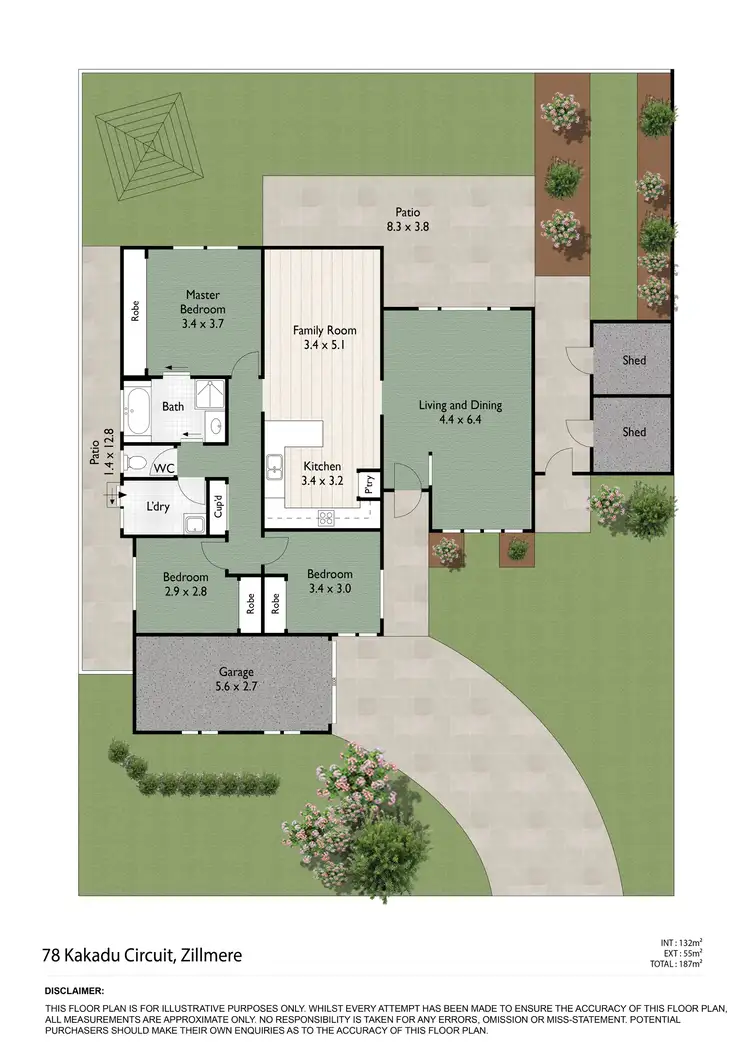 Floorplan of Homely house listing, 78 Kakadu Circuit, Zillmere QLD 4034