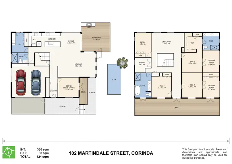 Floorplan of Homely house listing, 102 Martindale Street, Corinda QLD 4075