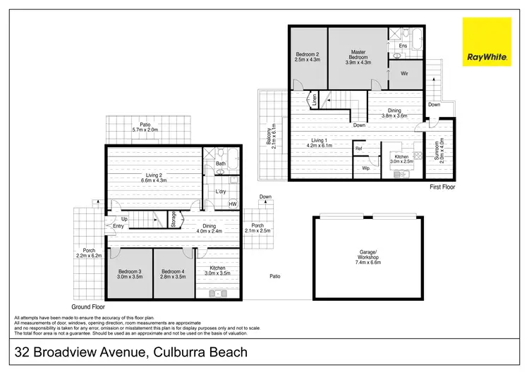 Floorplan of Homely house listing, 32 Broadview Avenue, Culburra Beach NSW 2540
