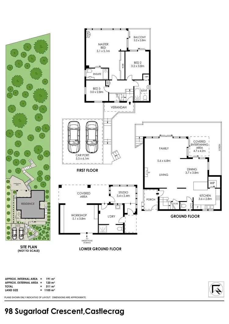 Floorplan of Homely house listing, 98 Sugarloaf Crescent, Castlecrag NSW 2068