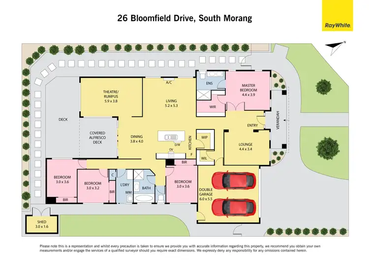 Floorplan of Homely house listing, 26 Bloomfield Drive, South Morang VIC 3752