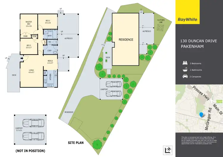 Floorplan of Homely house listing, 130 Duncan Drive, Pakenham VIC 3810