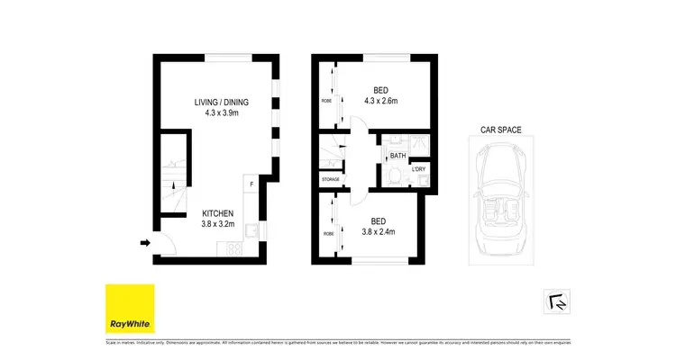 Floorplan of Homely apartment listing, 3/58a Flinders Street, Darlinghurst NSW 2010