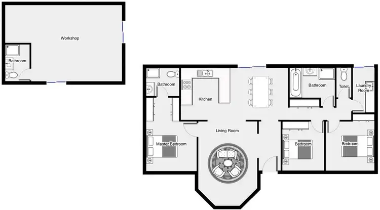 Floorplan of Homely house listing, 40 Herston Drive, Mildura VIC 3500