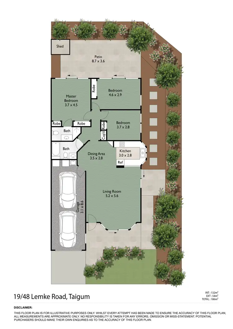 Floorplan of Homely townhouse listing, 19/48 Lemke Crescent, Taigum QLD 4018