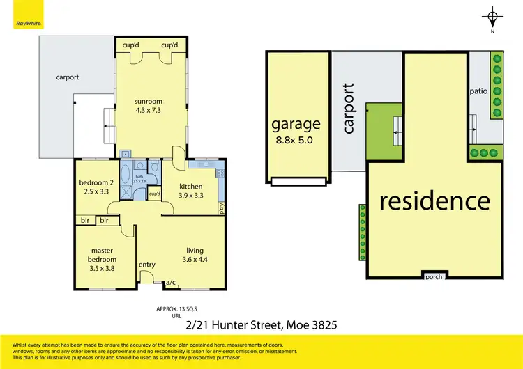 Floorplan of Homely unit listing, 2/21 Hunter Street, Moe VIC 3825