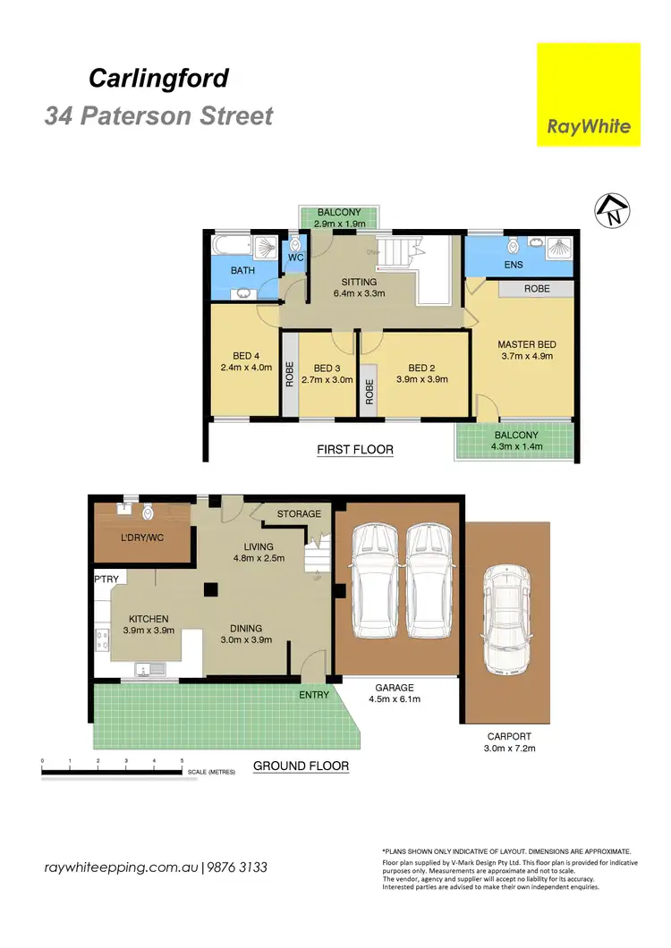 Floorplan of Homely house listing, 34 Paterson Street, Carlingford NSW 2118