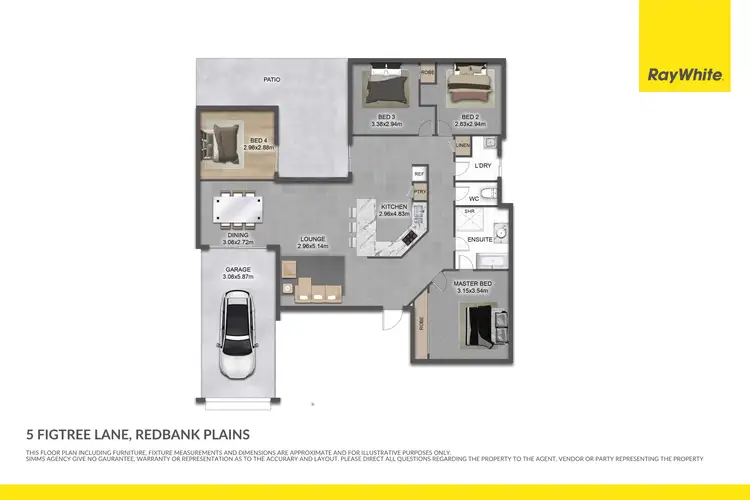 Floorplan of Homely house listing, 5 Figtree Lane, Redbank Plains QLD 4301