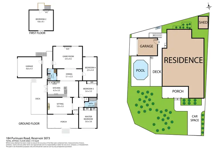 Floorplan of Homely house listing, 184 Purinuan Road, Reservoir VIC 3073