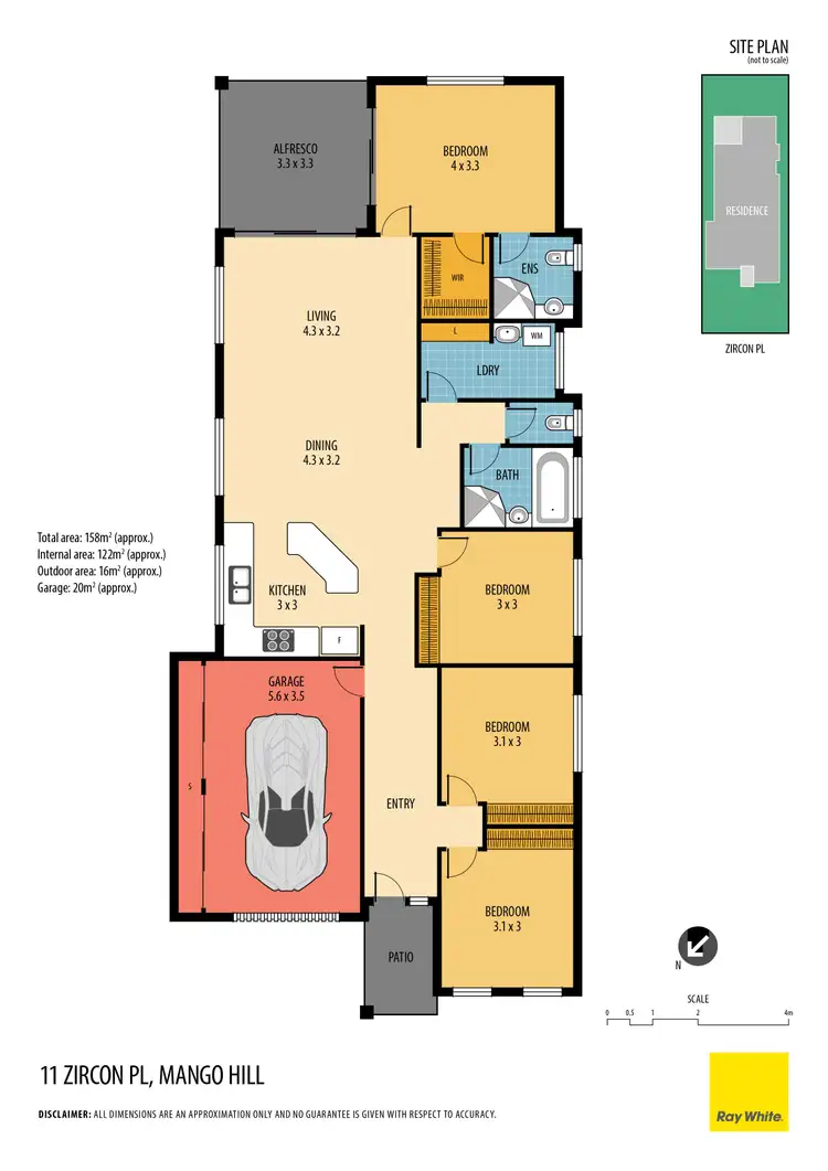 Floorplan of Homely house listing, 11 Zircon Place, Mango Hill QLD 4509