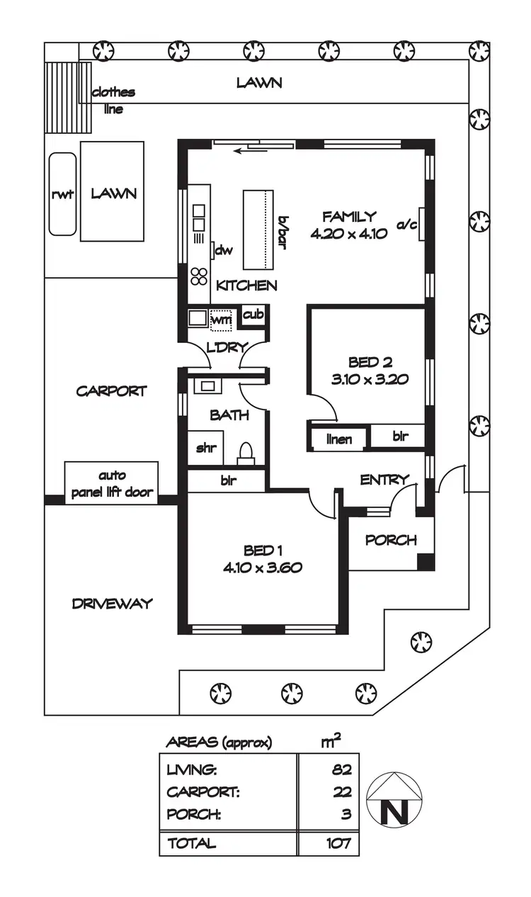 Floorplan of Homely house listing, 4a Reserve Parade, Findon SA 5023