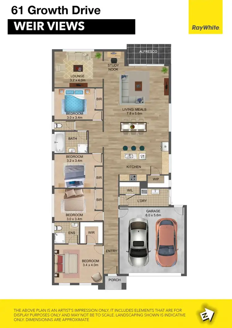 Floorplan of Homely house listing, 61 Growth Drive, Weir Views VIC 3338