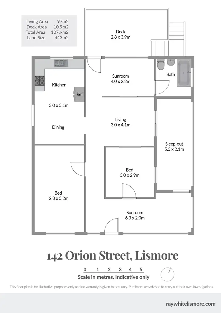 Floorplan of Homely house listing, 142 Orion Street, Lismore NSW 2480