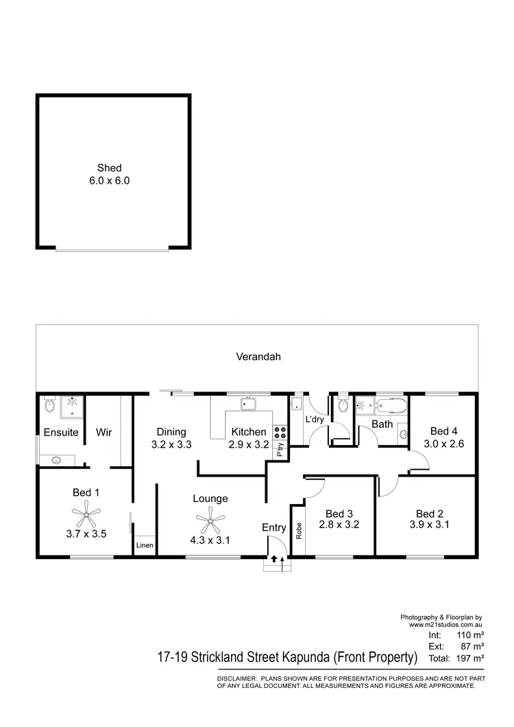 Floorplan of Homely house listing, 17-19 Strickland Street, Kapunda SA 5373