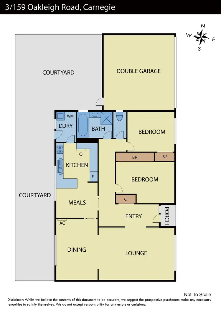 Floorplan of Homely unit listing, 3/159 Oakleigh Road, Carnegie VIC 3163