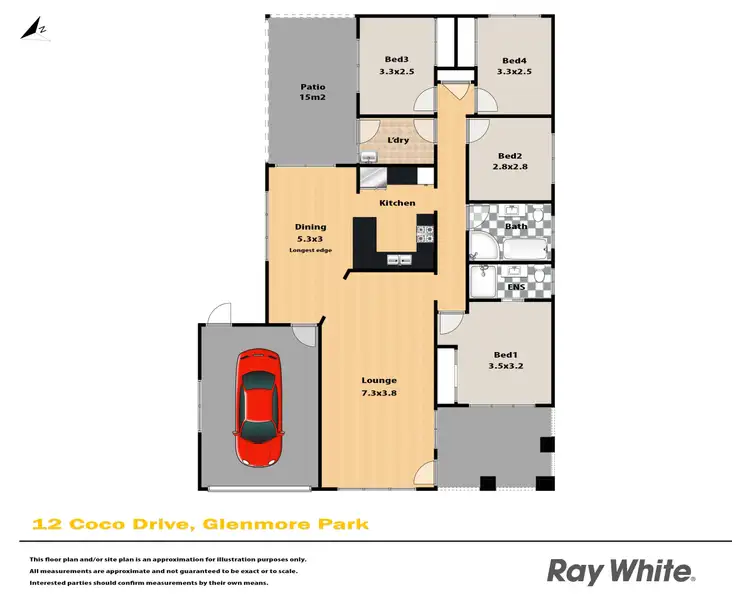 Floorplan of Homely house listing, 12 Coco Drive, Glenmore Park NSW 2745