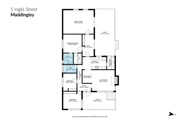 Floorplan of Homely house listing, 5 Inglis Street, Maddingley VIC 3340