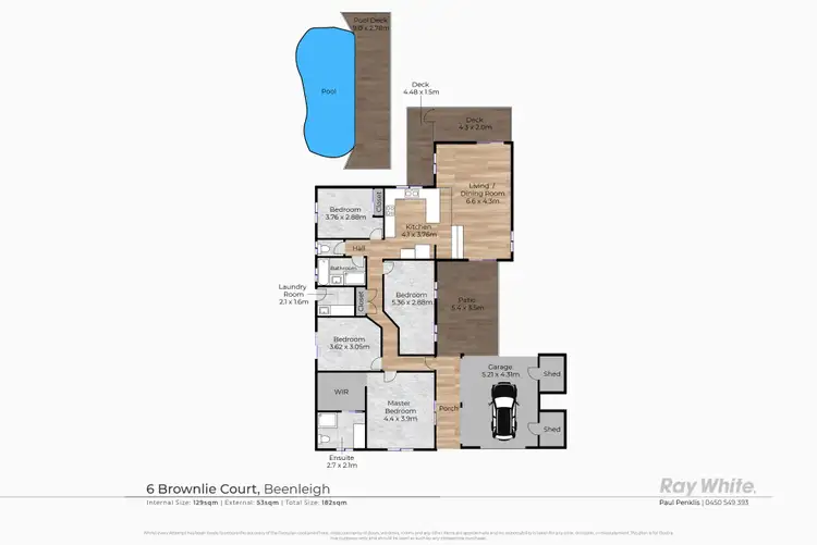 Floorplan of Homely house listing, 6 Brownlie Court, Beenleigh QLD 4207