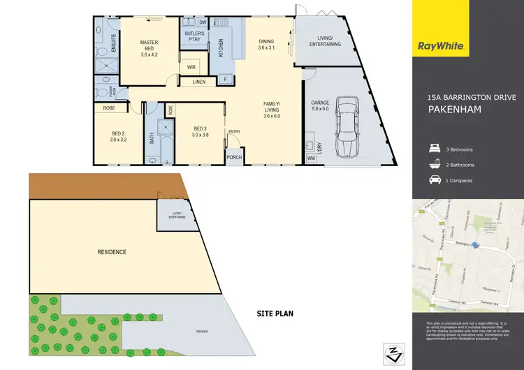 Floorplan of Homely house listing, 15A Barrington Drive, Pakenham VIC 3810