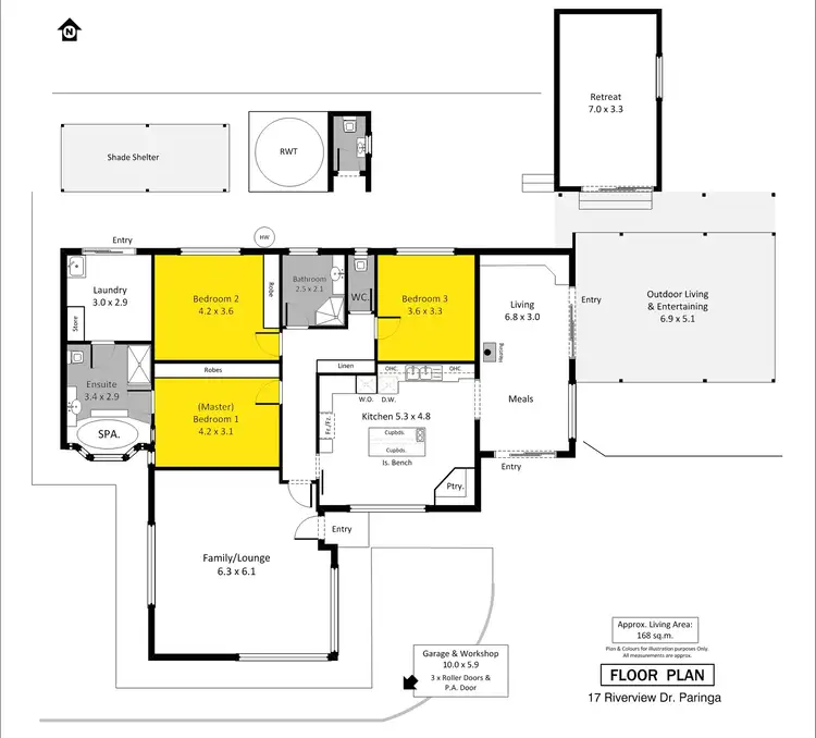 Floorplan of Homely house listing, 17 Riverview Drive, Paringa SA 5340