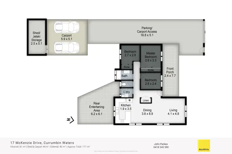 Floorplan of Homely house listing, 17 Mckenzie Drive, Currumbin Waters QLD 4223