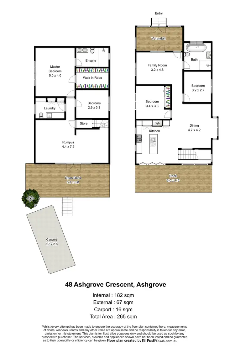 Floorplan of Homely house listing, 48 Ashgrove Crescent, Ashgrove QLD 4060